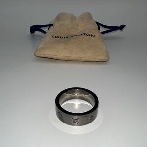 Louis Vuitton LV Mosaic Ruthenium Ring QB2242  M00513 (M)